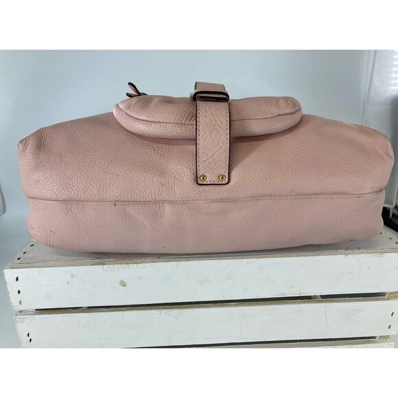 MICHAEL KORS, PINK PEBBLED LEATHER LARGE SHOULDER BAG (ASIS) - Picture 10 of 16